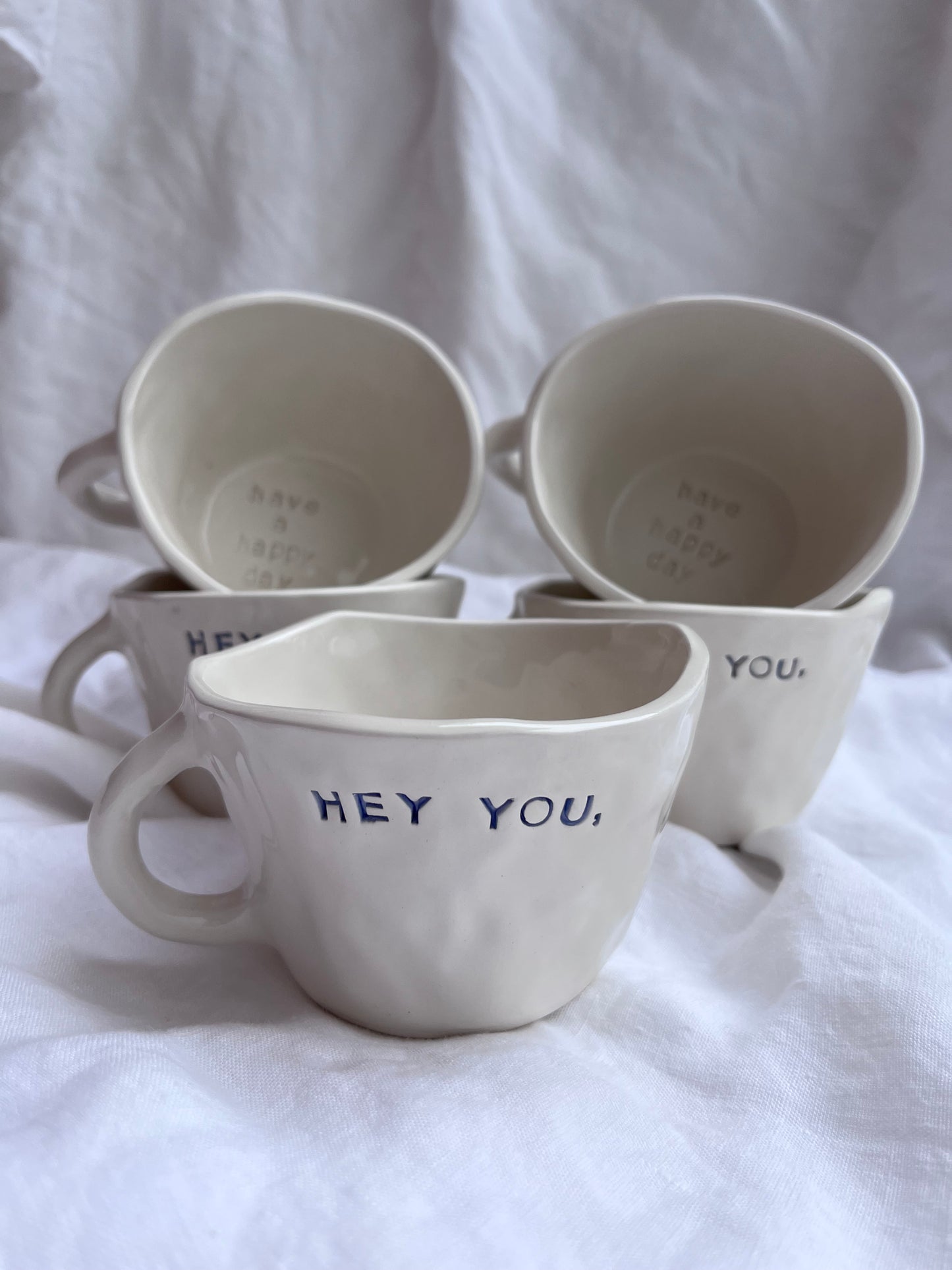 Mug “Hey you, have a happy day”